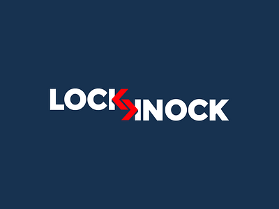 Lock Knock brand branding construction font identity illustration letter lettering logo logotype simple type