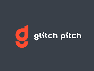 Glitch pitch brand branding font gamed gamedev glitch identity illustration letter lettering logo logotype monogram pitch simple type