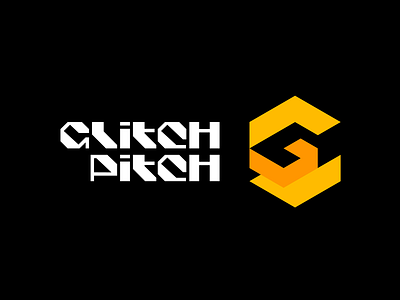 Glitch Pitch brand branding font game gamedev glitch identity illustration letter lettering logo logotype pitch simple type