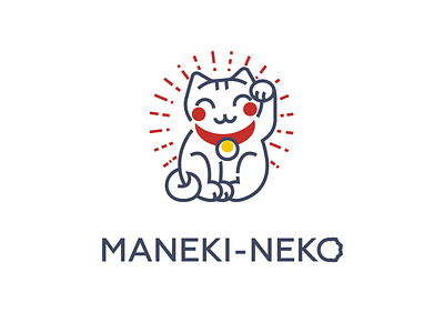 Manekineko brand branding font identity illustration letter lettering logo logotype manekineko simple type