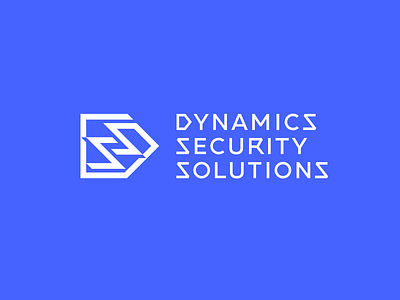 Dynamics Security Solutions brand branding d font identity letter lettering logo logotype monogram s simple type