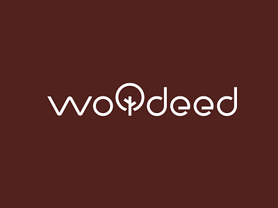 Wooded brand branding font identity illustration letter lettering logo logotype simple type utensils wood wooded