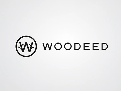 Woodeed brand branding font identity illustration letter lettering logo logotype type utensils w wood