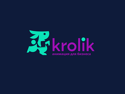 Krolik animation brand branding business font identity illustration letter lettering logo logotype type