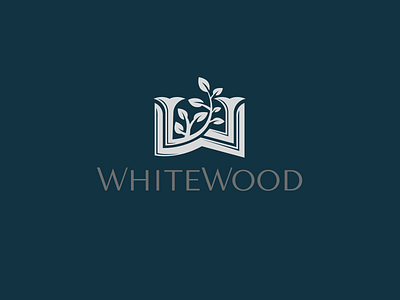 Whitewood brand branding font hotel identity illustration letter lettering logo logotype type white wood