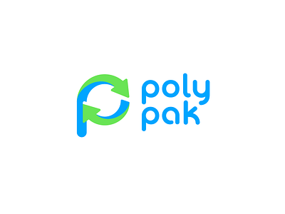 Poly Pak bio brand branding font identity illustration letter lettering logo logotype monogram packaging pak poly polyethylene type