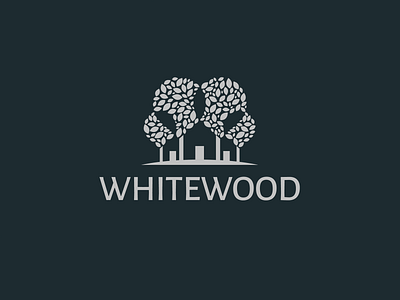 Whitewood brand branding font hotel identity illustration letter lettering logo logotype type white wood