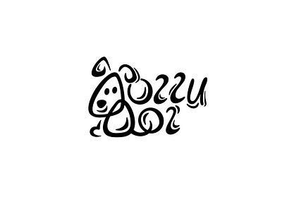 Doggi Dog brand branding design dog font identity illustration letter lettering logo logotype salon simple type