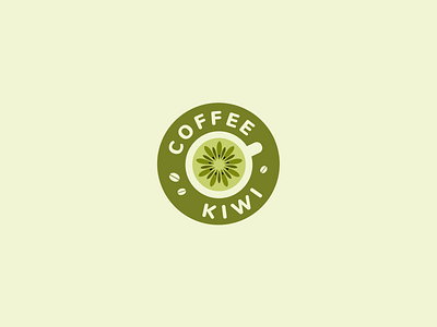 Coffee Kiwi brand branding coffee font identity kiwi letter logo logotype shop togo