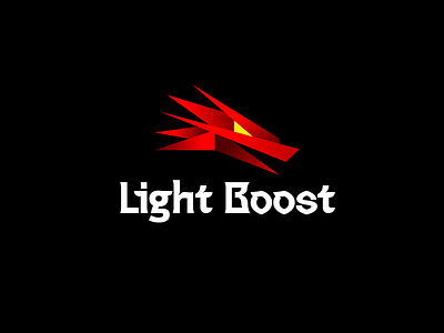 Light Boost boost boosting brand branding design dungeons eye fire font identity increasing letter logo logotype pussing raids rating service