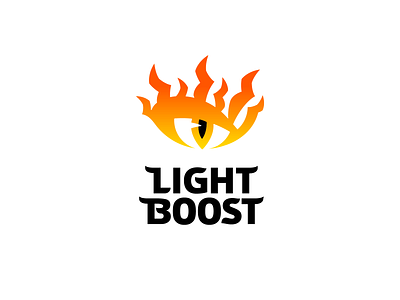 Light Boost boost brand branding design dungeons font identity illustration increasing letter logo logotype passing raids rating service