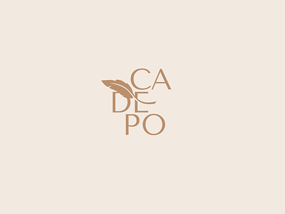 CADEPO brand branding design electro feather font hair identity laser letter lightness logo logotype removal tenderness