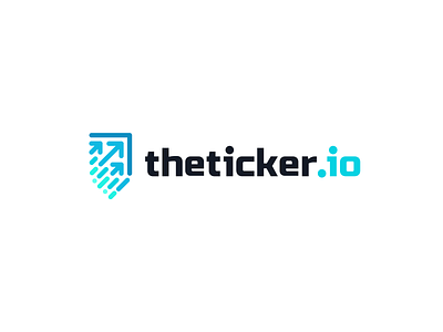 theticker.io analysis automated available brand branding companies design exchanges font identity investors letter logo logotype management risk service shares stock