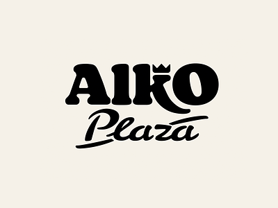 Alko Plaza alco brand branding font identity letter logo logotype plaza shop store