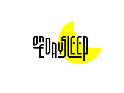 OneDaySleep brand branding day font identity letter lettering logo logotype moon one sleep