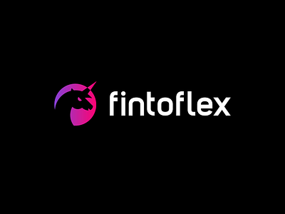Fintoflex brand branding company design fin finance flex font identity investment letter logo logotype mlm peace unicorn