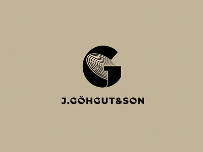 J.Göhgut&Son brand branding carpentry design expensive fine font furniture identity letter logo logotype modern solid wood workshop