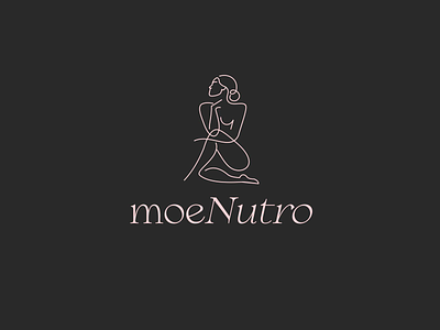 Moe Nutro brand branding design font girl hair identity letter lingerie logo logotype nu senses sex woman