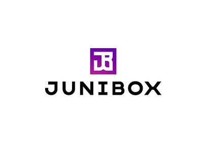 Junibox box brand branding design electronics font identity juni letter logo logotype manufacturer