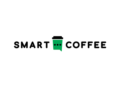 Smart Coffee 2go app brand branding cafe chat cofe coffee cup design font identity letter logo logotype smart whatsapp