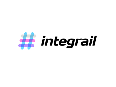 Integrail brand branding consulting design font identity it letter logo logotype rail services