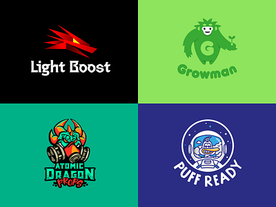 Logofolio 2020-2021 / Behance boost brand branding cosmos design dragon duck eye font grow identity letter light logo logotype man mask puff red