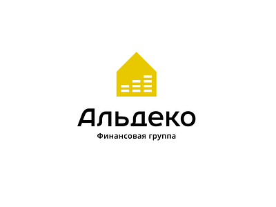 Aldeco brand branding capital design finance font group house identity letter logo logotype yellow