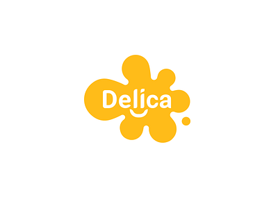 Delica brand branding design drop drops font food identity letter logo logotype nutritionists products smile sun vegan yellow