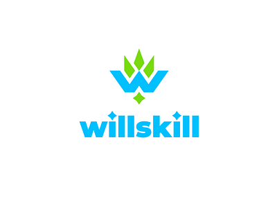 WillSkill brand branding design educational font identity illustration letter logo logotype online platform