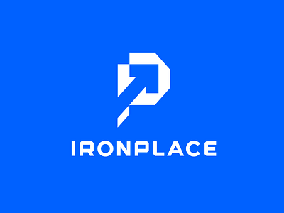 Ironplace aggregator brand branding building design equipment font identity industrial letter logo logotype materials metal offers products rolled