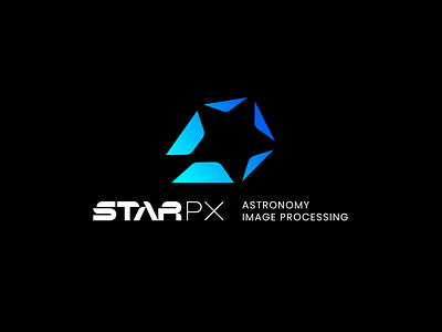 StarPx astronomy brand branding cosmos design enthousiasts font identity illustration interactive it letter logo logotype online platform service star