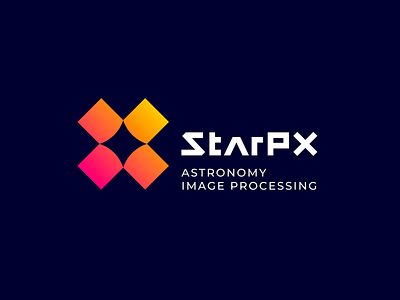 StarPx astronomy brand branding design enthousiasts font identity illustration interactive it letter logo logotype online platform service web