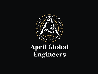 April Global Engineers april brand engineers font identity letter logo logotype monogram type