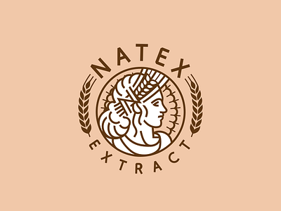 Natex extract identity logo logotype natex