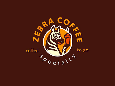 Zebra Coffee coffee coffee to go identity logo logotype to go zebra