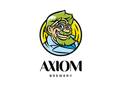 Axiom axiom beer brewery hop identity logo logotype