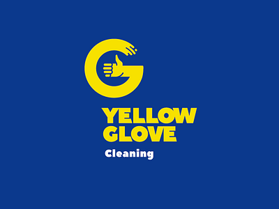 Yellow Glove Cleaning cleaning g glove identity letter logo logotype yellow