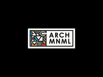 Archmnml arch architecture brand branding bureau identity logo logotype minimal mnml type