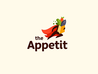 The Appetit appetite brand branding delivery font identity illustration letter logo logotype type