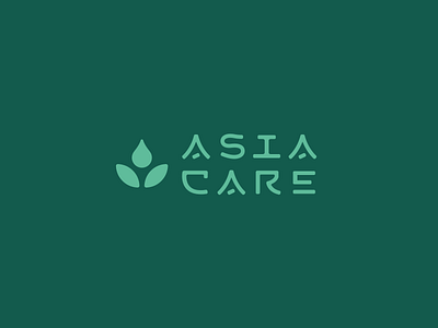Asia Care asia asian brand branding care cosmetics identity letter lettering logo logotype