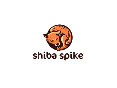 Shiba Spike brand branding dog font identity illustration letter lettering logo logotype shiba spike type