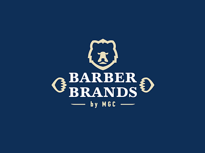 Barber Brands barber bear brand branding brands font identity letter lettering logo logotype mgc
