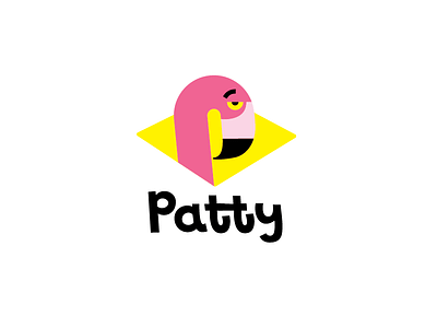 Patty brand branding brazilian fastfood flamingo font identity illustration letter lettering logo logotype patty