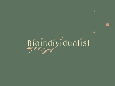 Bioindividualist bio bioindividualist brand branding cosmetic font green identity leaf leafs letter lettering logo logotype natural simple type typography