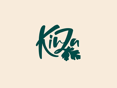 Kinza brand branding font identity kinza letter lettering logo logotype restaurant type typography