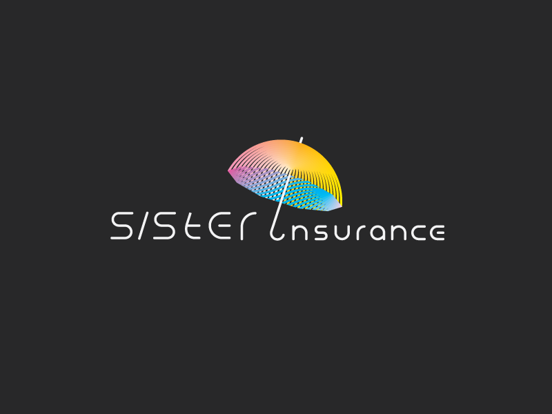 Sister Insurance insurance umbrella sister illustration type lettering font letter branding brand identity logotype logo