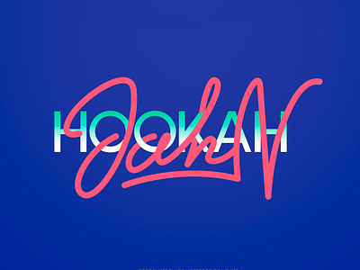 Hookah Jahn brand branding font hookah identity jahn letter lettering logo logotype type typography