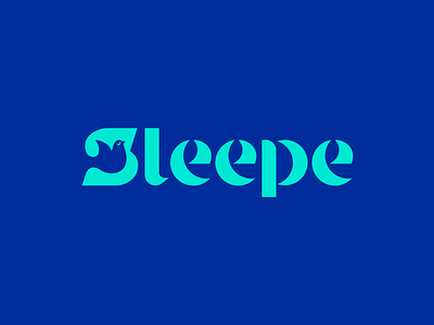 Sleepe brand branding dove font identity letter lettering linens logo logotype sleep sleepe type