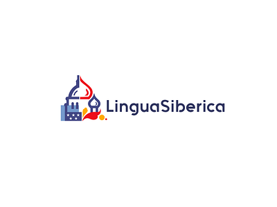 Lingua Siberica brand branding english english school font identity letter lettering lingua linguasiberica logo logotype russia school siberica type