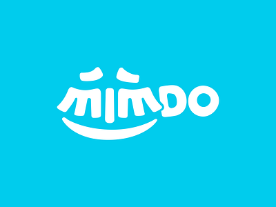 Mimdo brand branding clothes font identity letter lettering logo logotype mimed shop smile type